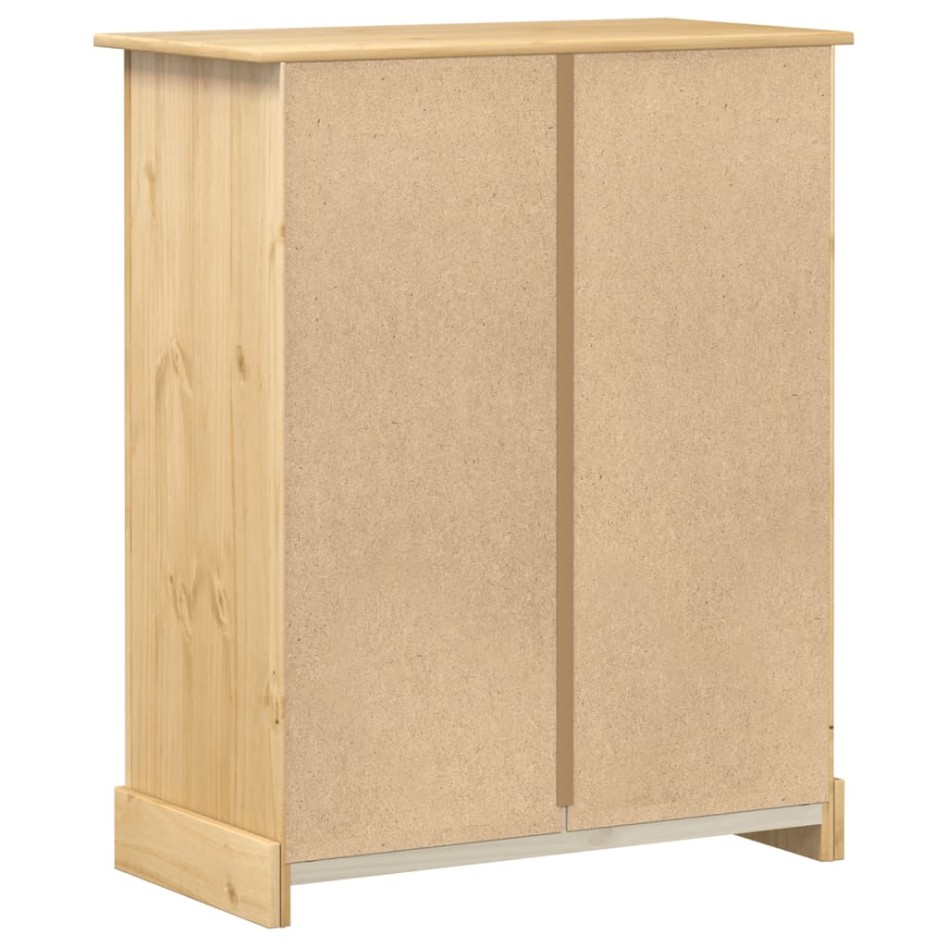 Cómoda cajonera Corona madera maciza de pino 92x48x114