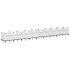 Jardinera con clavijas PP blanco 363,5x43,5x43,5