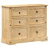 Cómoda cajonera Corona madera maciza de pino 110x43x91