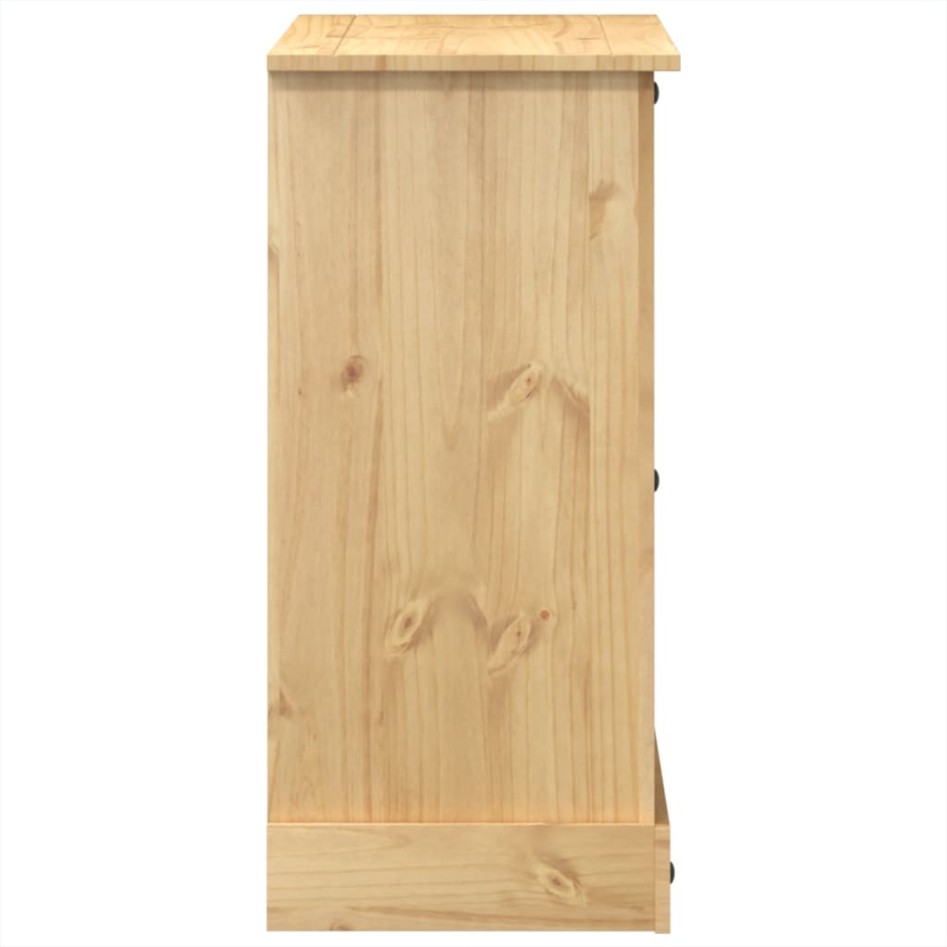 Cómoda cajonera Corona madera maciza de pino 110x43x91