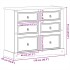 Cómoda cajonera Corona madera maciza de pino 110x43x91