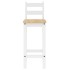 Taburetes altos 2 uds madera maciza de pino
