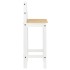 Taburetes altos 2 uds madera maciza de pino