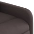 Sillón eléctrico reclinable elevable de tela marrón