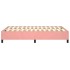 Estructura de cama sin colchón terciopelo rosa 120x200