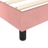 Estructura de cama sin colchón terciopelo rosa 120x200