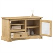 Mueble de TV Corona madera maciza de pino 100x45x58 cm