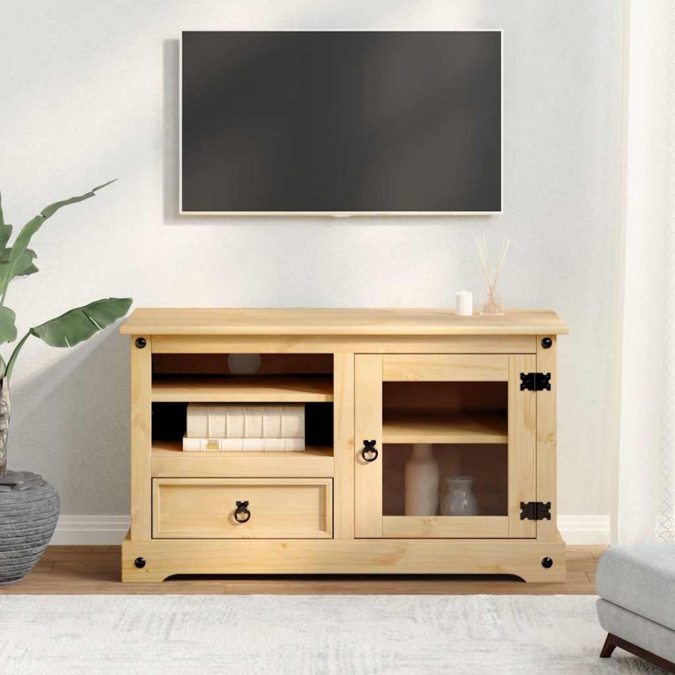 Mueble de TV Corona madera maciza de pino 100x45x58