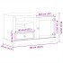 Mueble de TV Corona madera maciza de pino 100x45x58