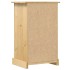 Mesita de noche Corona madera maciza de pino 53x39x84