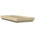 Estructura cama con luces LED madera roble Sonoma 90x190