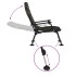 Silla de pesca con reposabrazos plegable