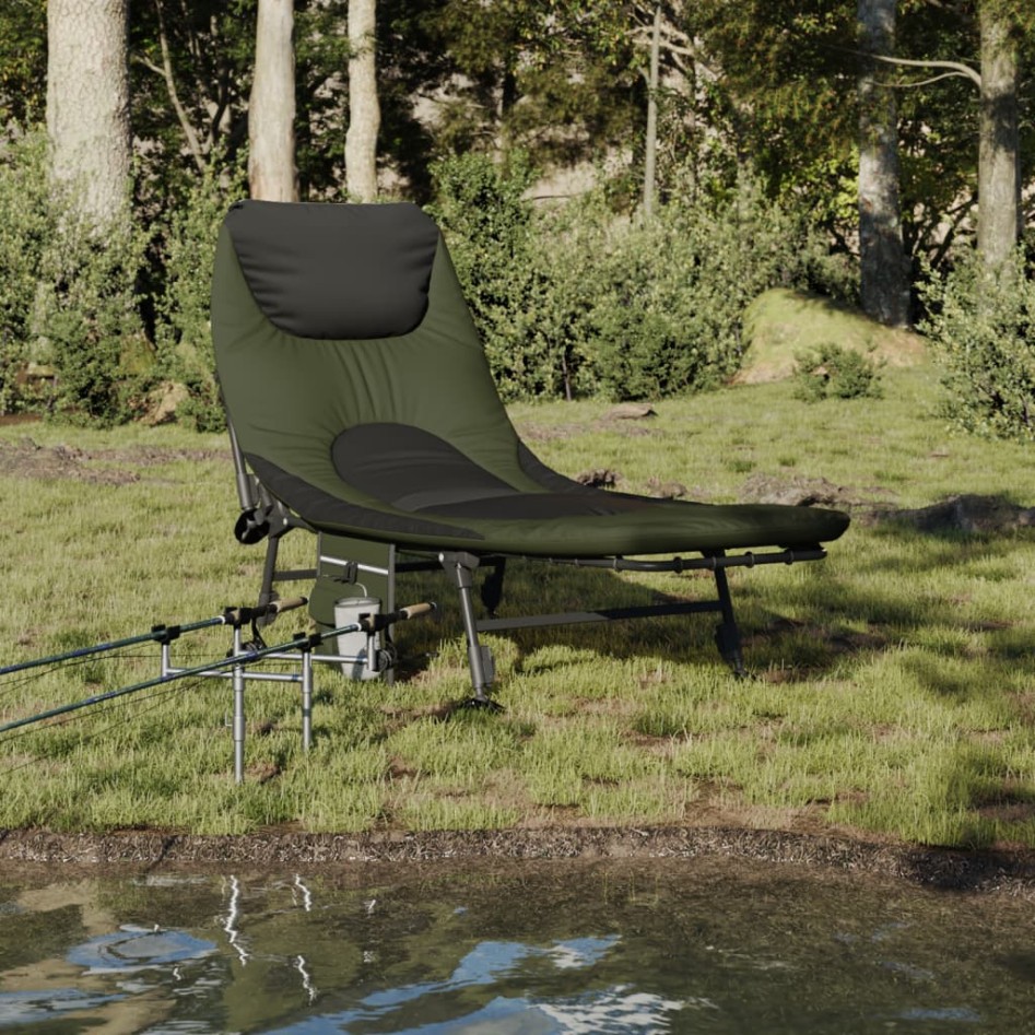 Tumbona de pesca con patas para barro ajustable plegable