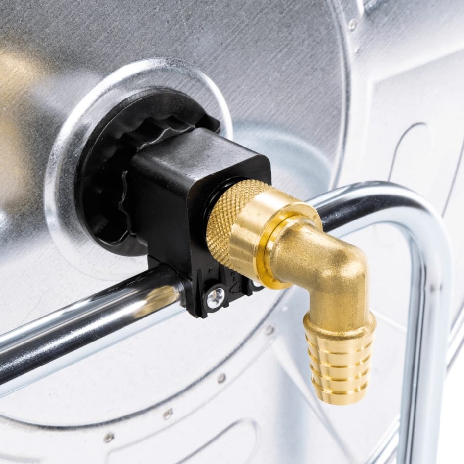 Carrito carrete para manguera de 80 m 3/4