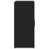 Aparador de madera de ingeniería 2 uds negro 60x31x70