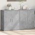 Aparador de madera ingeniería 2 uds gris hormigón 60x31x70