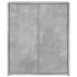 Aparador de madera ingeniería 2 uds gris hormigón 60x31x70
