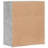 Aparador de madera ingeniería 2 uds gris hormigón 60x31x70