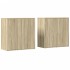 Aparadores 2 uds madera de ingeniería roble Sonoma 79x38x80
