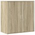 Aparadores 2 uds madera de ingeniería roble Sonoma 79x38x80