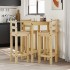Set de bar 5 piezas madera maciza de