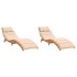 Tumbonas con cojines 2 uds madera maciza de acacia