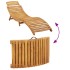 Tumbonas con cojines 2 uds madera maciza de acacia