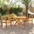 Sillas de jardín 4 uds madera maciza de acacia 59x55x85