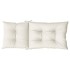 Cojines silla respaldo alto 6 uds tela crema melange