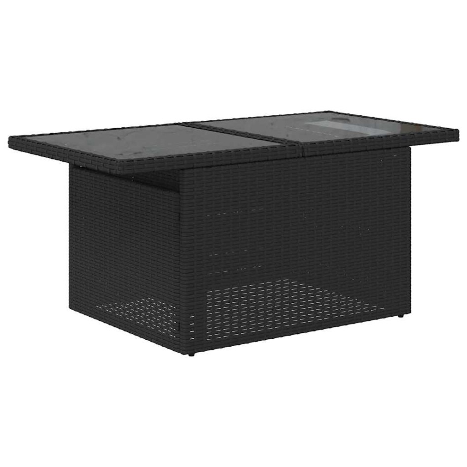Set de muebles de jardín 5 pzas y cojines ratán sintético