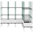 Jardinera con enrejado PP blanco 160x120x142,5