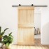 Puerta corredera con herrajes madera maciza de pino 90x210