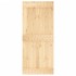 Puerta corredera con herrajes madera maciza de pino 90x210