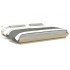 Estructura de cama con luces LED madera roble Sonoma 200x200