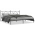 Estructura cama sin colchón con cabecero metal negro 183x213