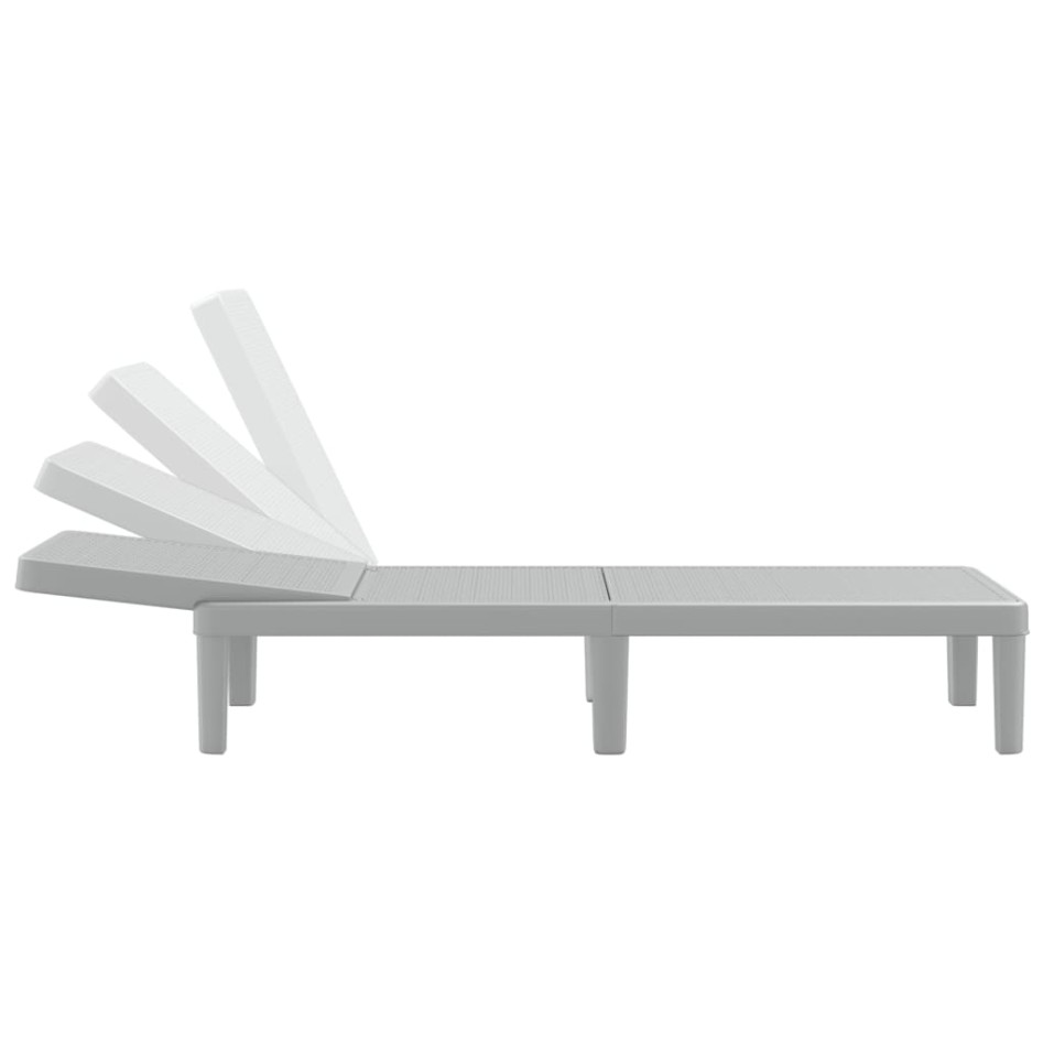 Tumbona ajustable en 4 alturas polipropileno 155,5x57x28