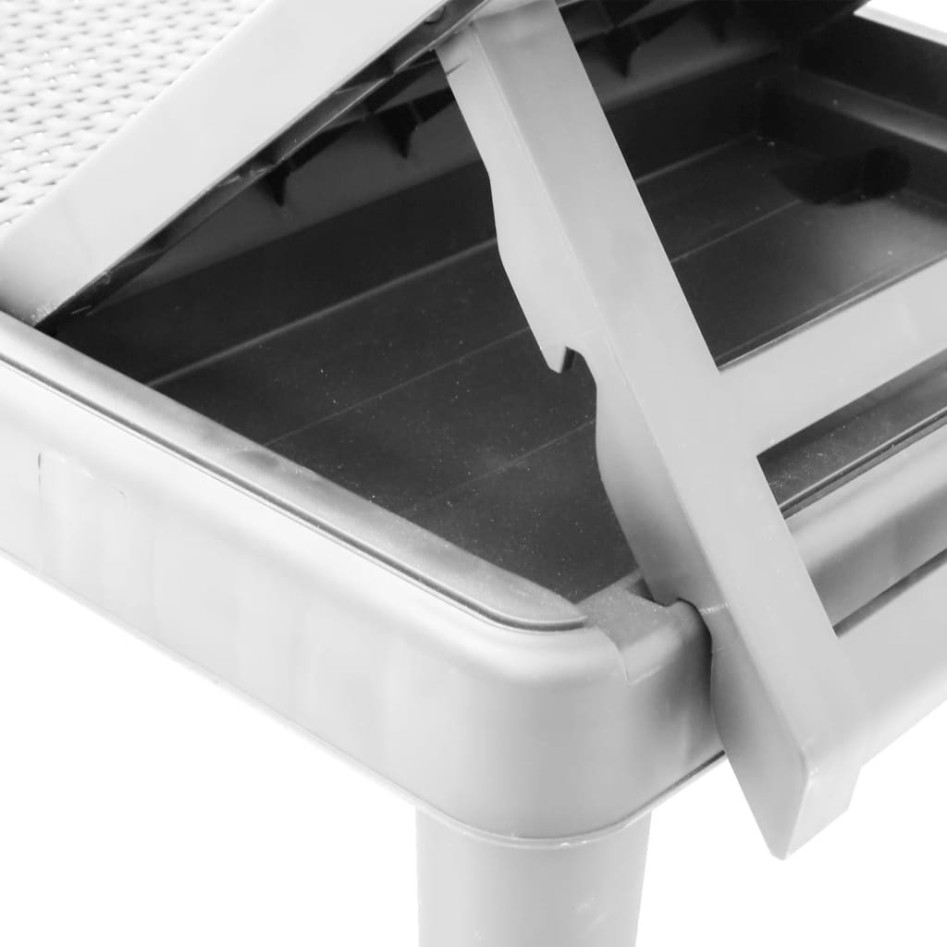 Tumbona ajustable en 4 alturas polipropileno 155,5x57x28