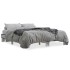 Estructura cama madera ingeniería metal gris Sonoma 150x200
