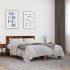 Estructura cama madera ingeniería metal roble ahumado