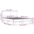 Estructura cama madera ingeniería metal roble ahumado
