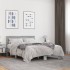 Estructura cama madera ingeniería metal gris Sonoma 120x200