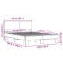 Estructura cama madera ingeniería metal roble ahumado
