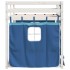 Litera con cortinas madera maciza de pino azul 90x200