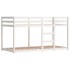 Litera con cortinas madera maciza de pino azul 90x200