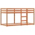 Litera con cortinas madera maciza de pino rosa 80x200