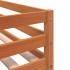 Litera con cortinas madera maciza de pino rosa 80x200