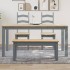 Mesa de comedor Panama madera maciza de pino gris 160x80x75