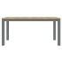 Mesa de comedor Panama madera maciza de pino gris 160x80x75