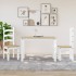 Mesa de comedor Panama madera maciza pino blanco 117x60x75