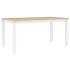 Mesa de comedor Corona madera maciza pino blanco 160x80x75